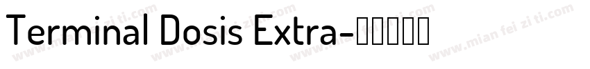 Terminal Dosis Extra字体转换